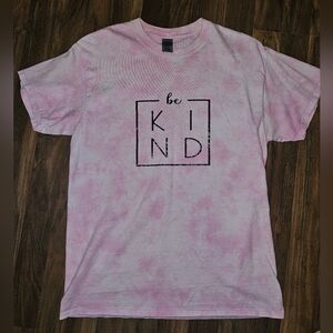 Be Kind Pink Tie-Dye T